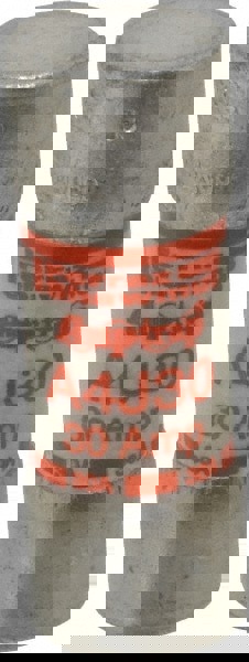 Cylindrical Fast-Acting Fuse: J, 30 A, 20.6 mm Dia